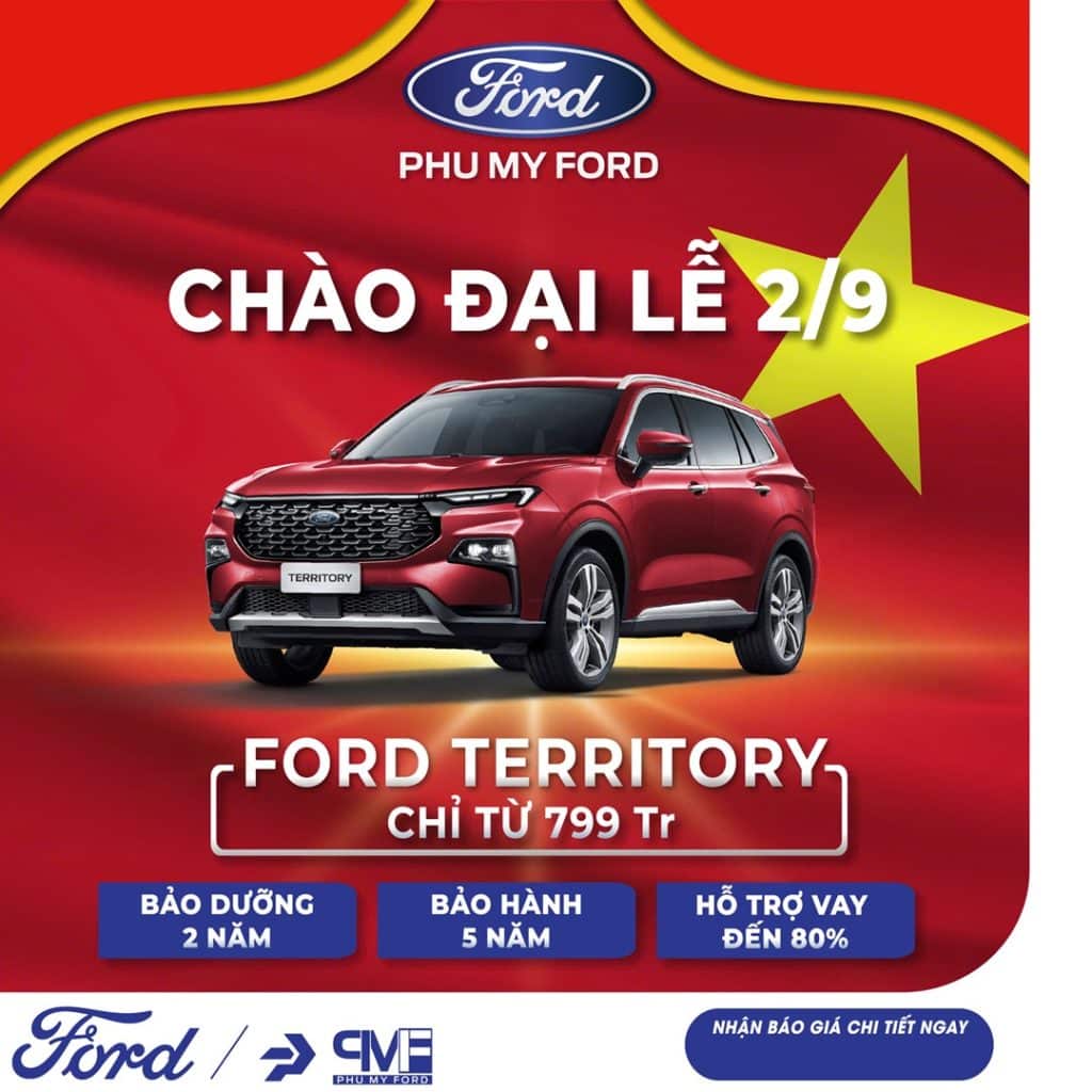 Cơ hội vàng mua xe mới: Giảm 50% phí trước bạ, kích cầu thị trường ô tô ford territory khuyen mai le 2 9 1024x1024 - Cơ hội vàng mua xe mới: Giảm 50% phí trước bạ, kích cầu thị trường ô tô