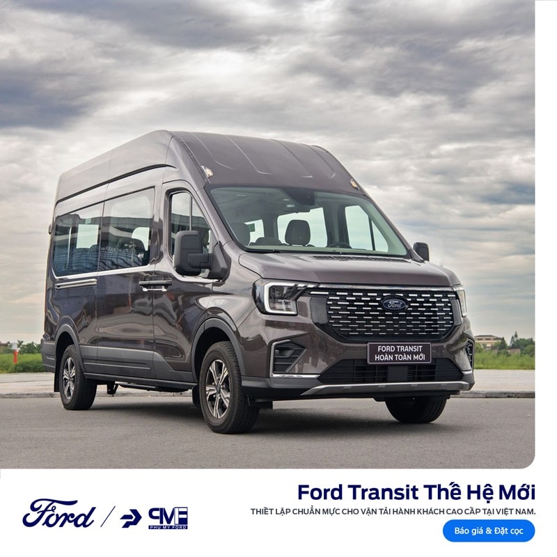 Phien ban ford transit premium 16 cho - Giá lăn bánh Ford Transit 2024: Khuyến mãi và ưu đãi tháng 9