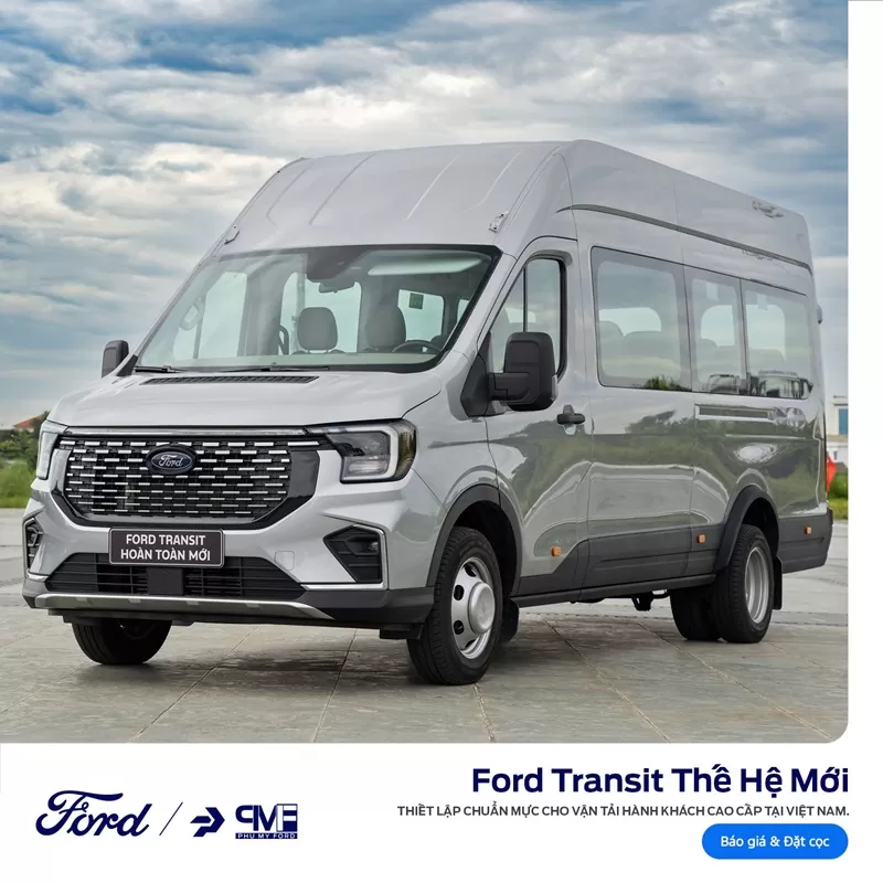 ford transit premium 16 cho mau bac - Ford Transit